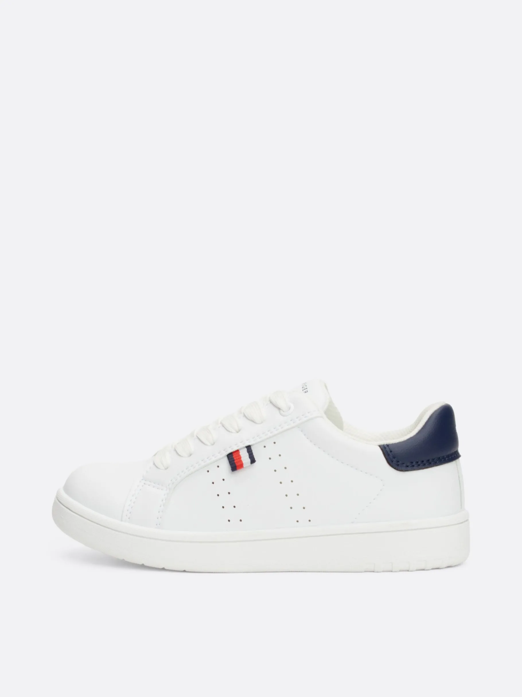 Tommy Hilfiger Lace-up Sneaker mit Logo WHITE Hot