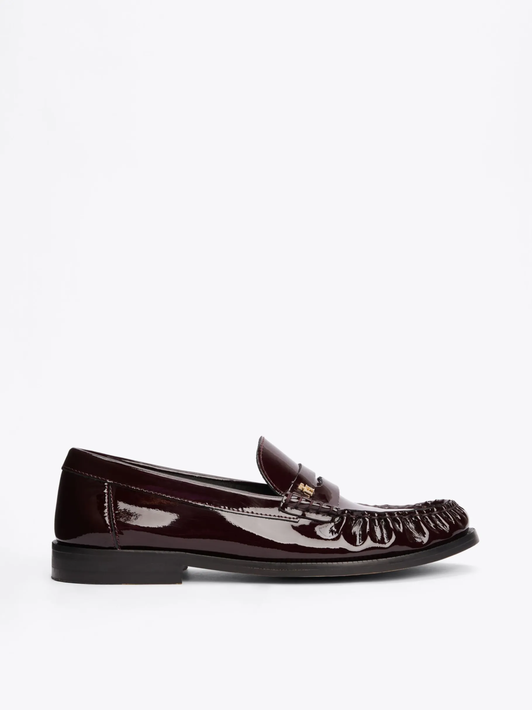 Tommy Hilfiger Lackleder-Loafer BURGUNDY VELVET Discount