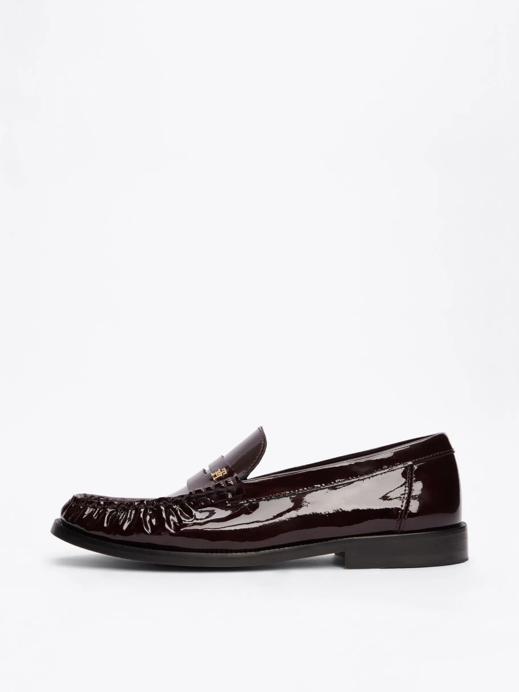 Tommy Hilfiger Lackleder-Loafer BURGUNDY VELVET Discount