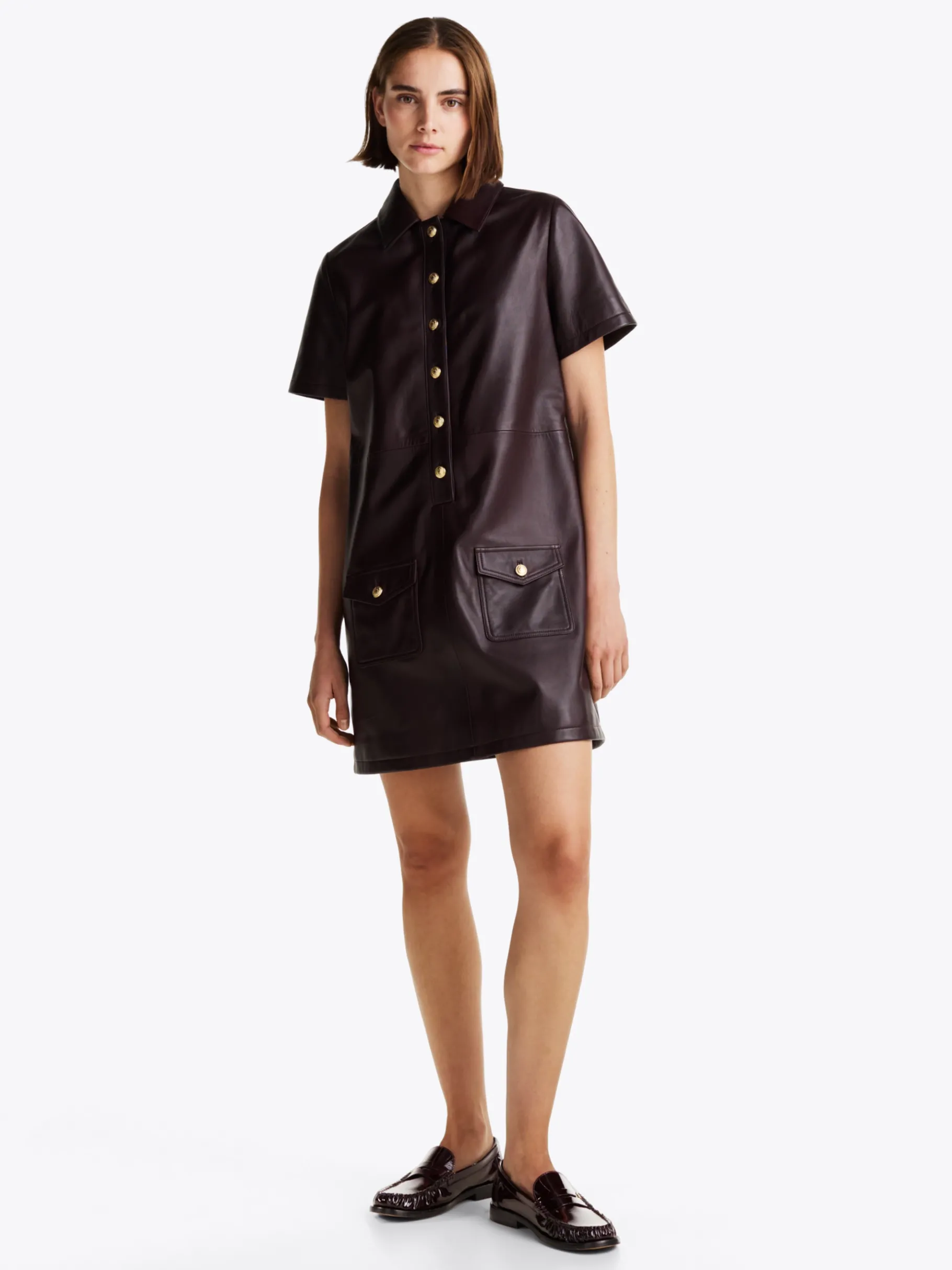 Tommy Hilfiger Lackleder-Loafer BURGUNDY VELVET Discount