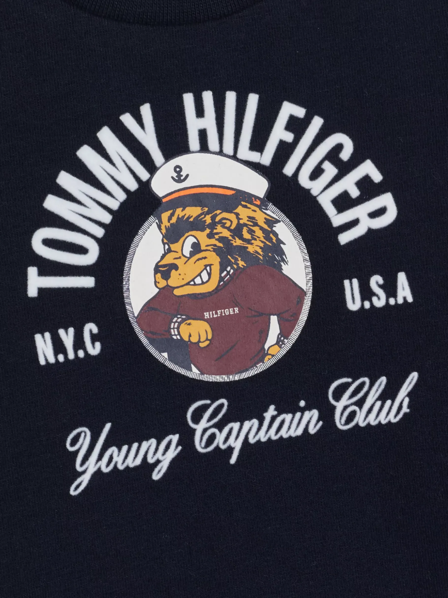Tommy Hilfiger Langarmshirt mit geflocktem Logo DESERT SKY Flash Sale