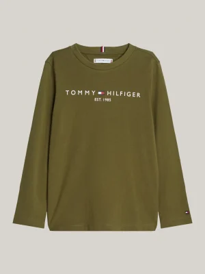 Tommy Hilfiger Langarmshirt mit Logo-Print UTILITY OLIVE Store
