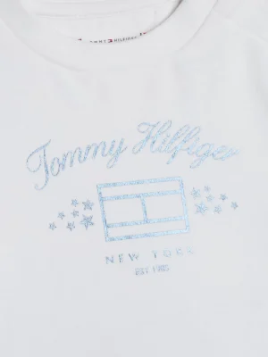 Tommy Hilfiger Langarmshirt mit Metallic-Logo WHITE Best