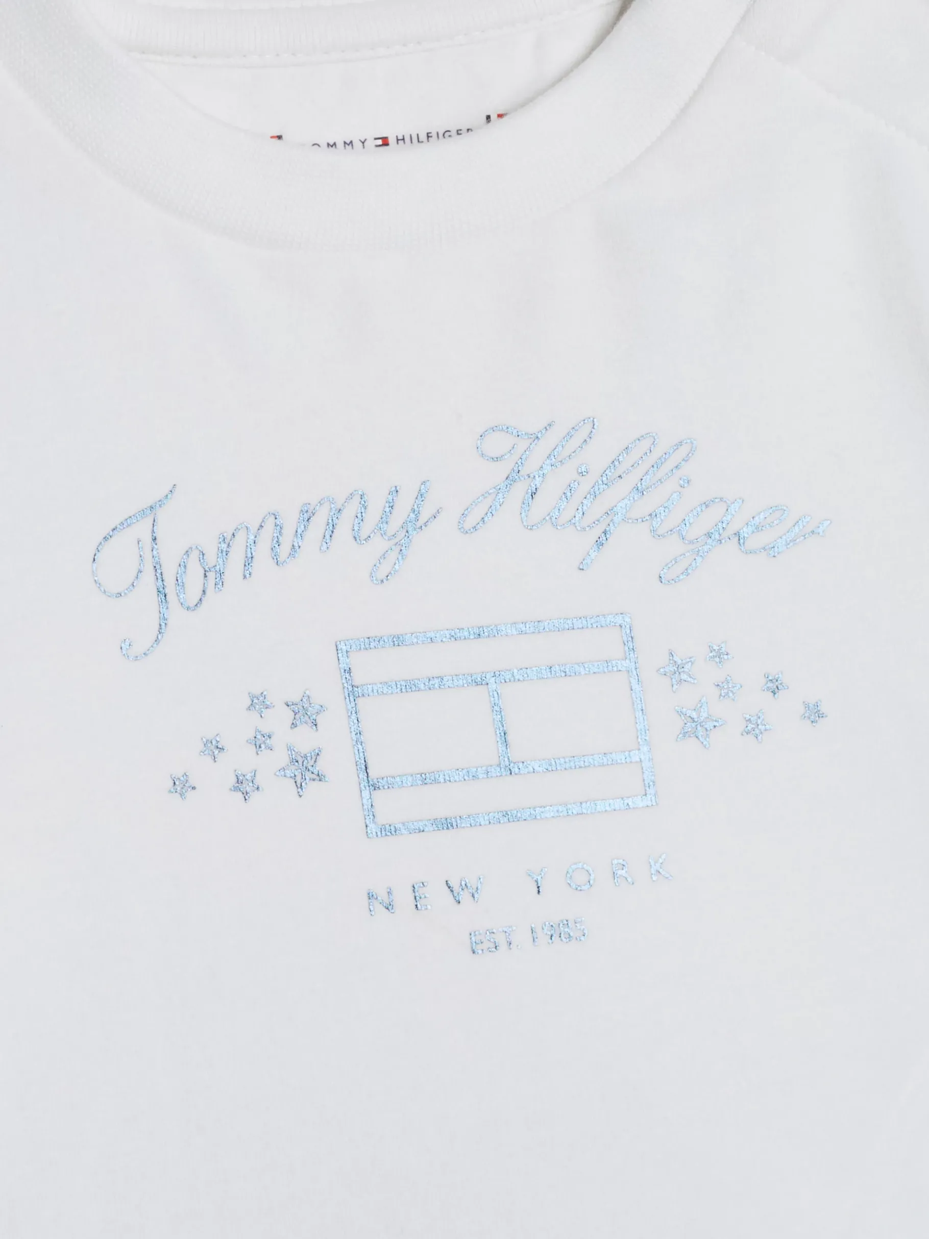 Tommy Hilfiger Langarmshirt mit Metallic-Logo WHITE Best