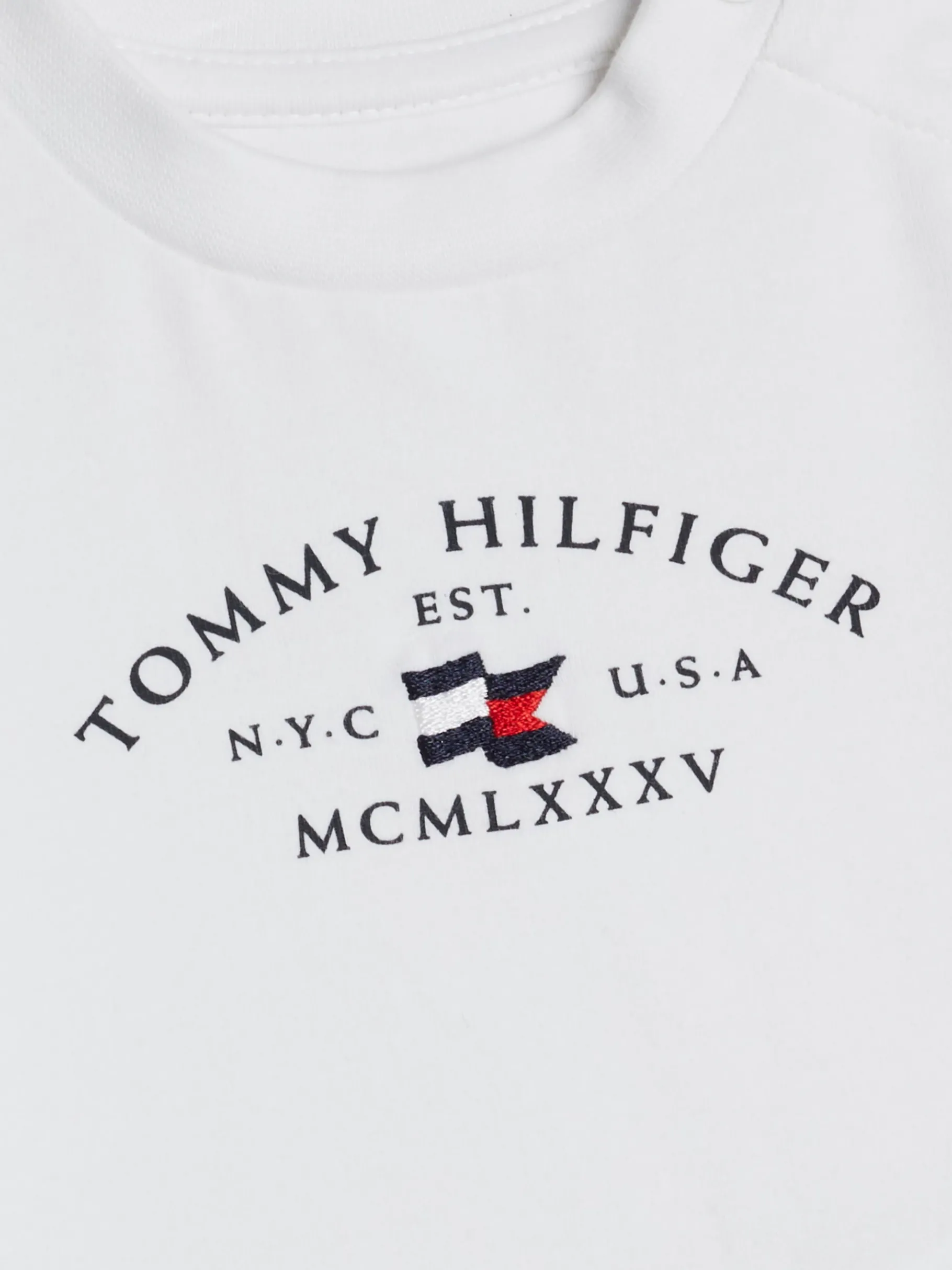 Tommy Hilfiger Langarmshirt mit Rundhalsausschnitt WHITE Outlet