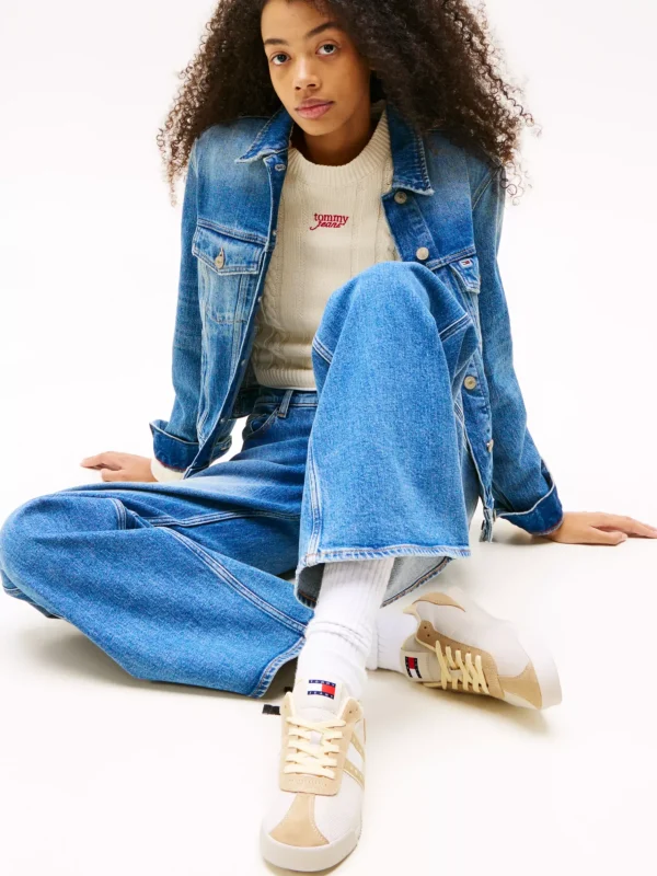 Tommy Hilfiger Laufschuh mit verschiedenen Strukturen RELIC TAN Best Sale