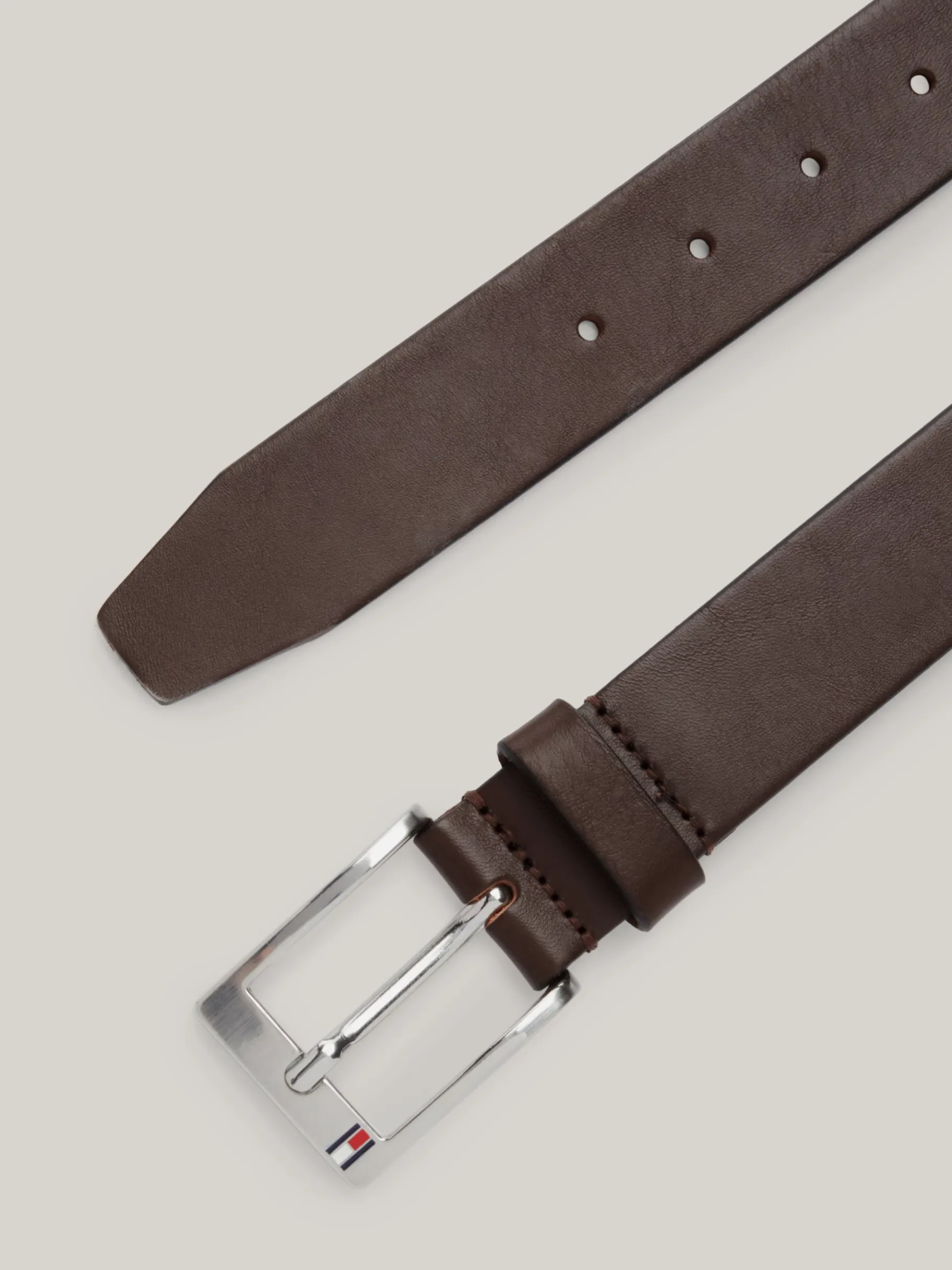 Tommy Hilfiger Ledergürtel DARK BROWN Outlet