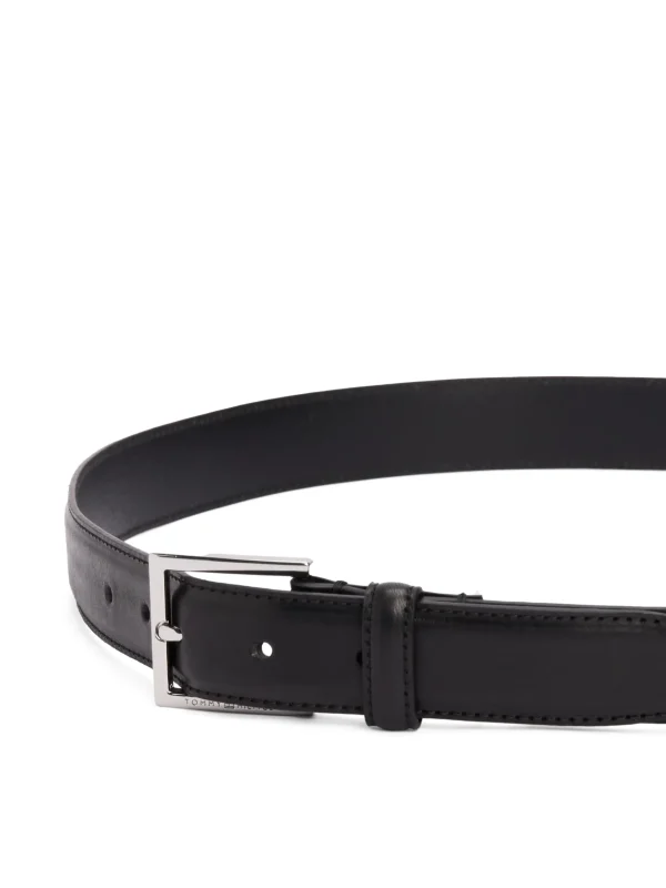 Tommy Hilfiger Ledergürtel mit eckiger Schnalle BLACK Discount