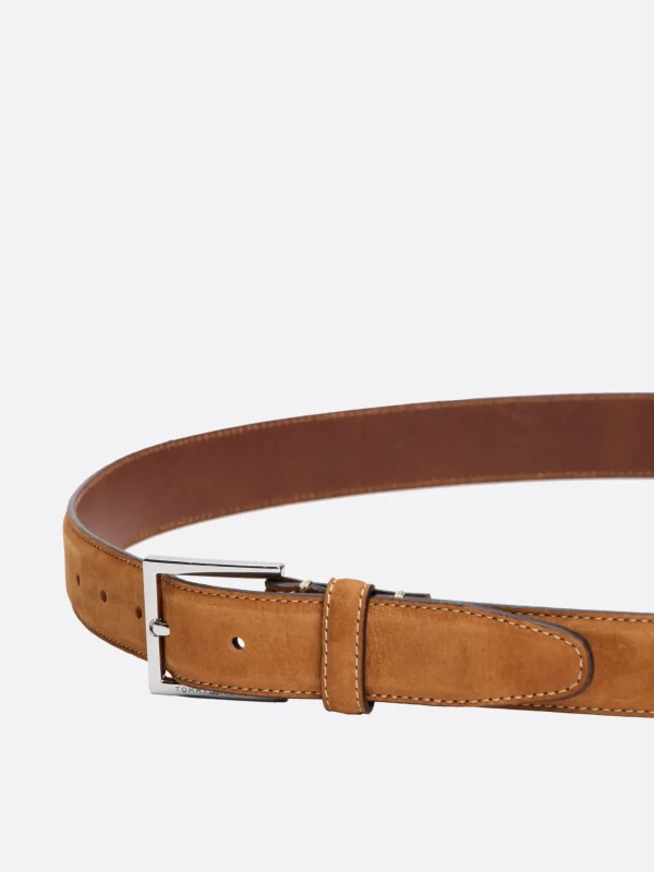 Tommy Hilfiger Ledergürtel mit eckiger Schnalle FUDGE BROWN Fashion