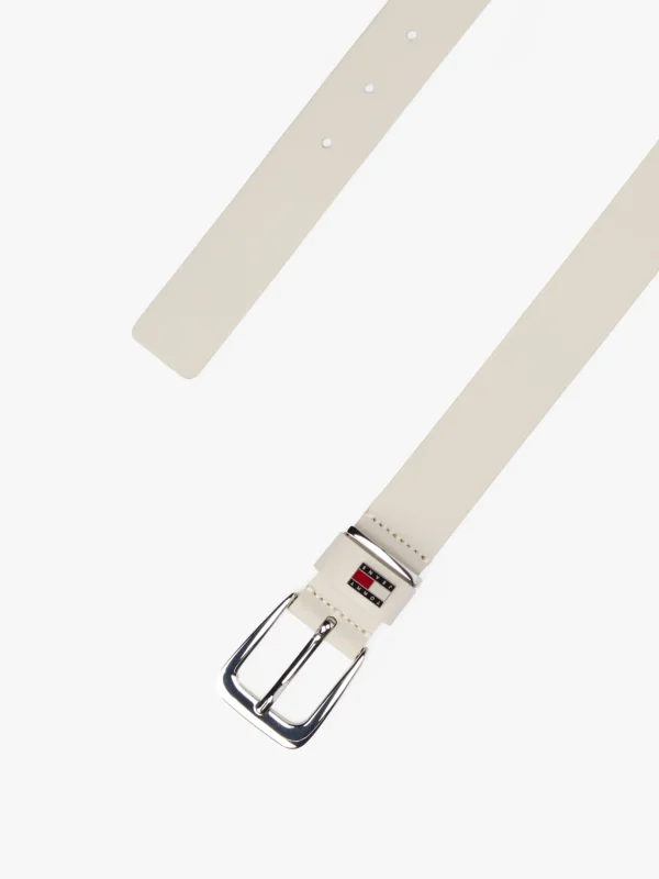 Tommy Hilfiger Leder-Gürtel mit ovaler Schnalle NATURAL KHAKI Best