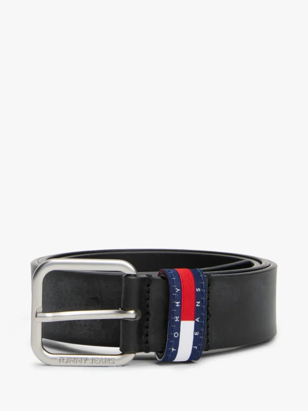 Tommy Hilfiger Ledergürtel mit quadratischer Schnalle BLACK Best