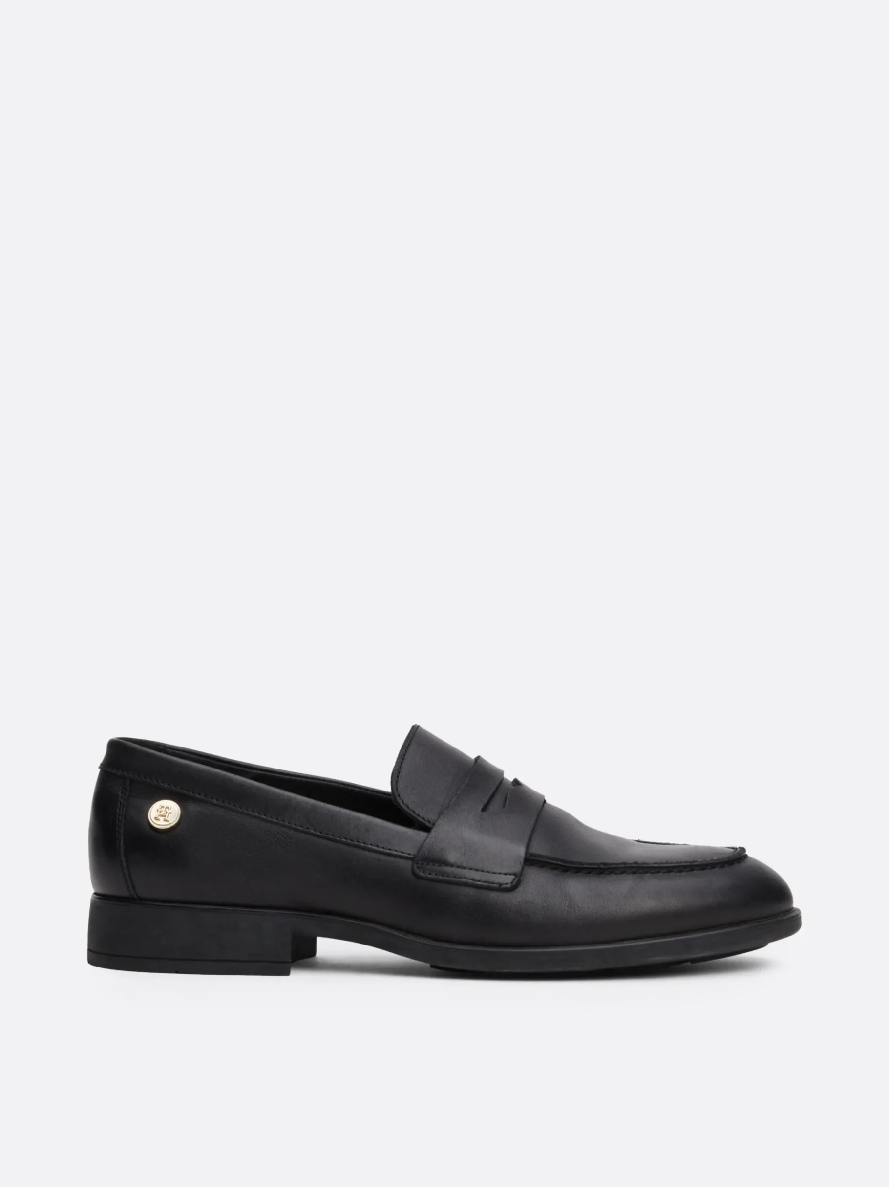 Tommy Hilfiger Leder-Loafer mit Niete BLACK Hot