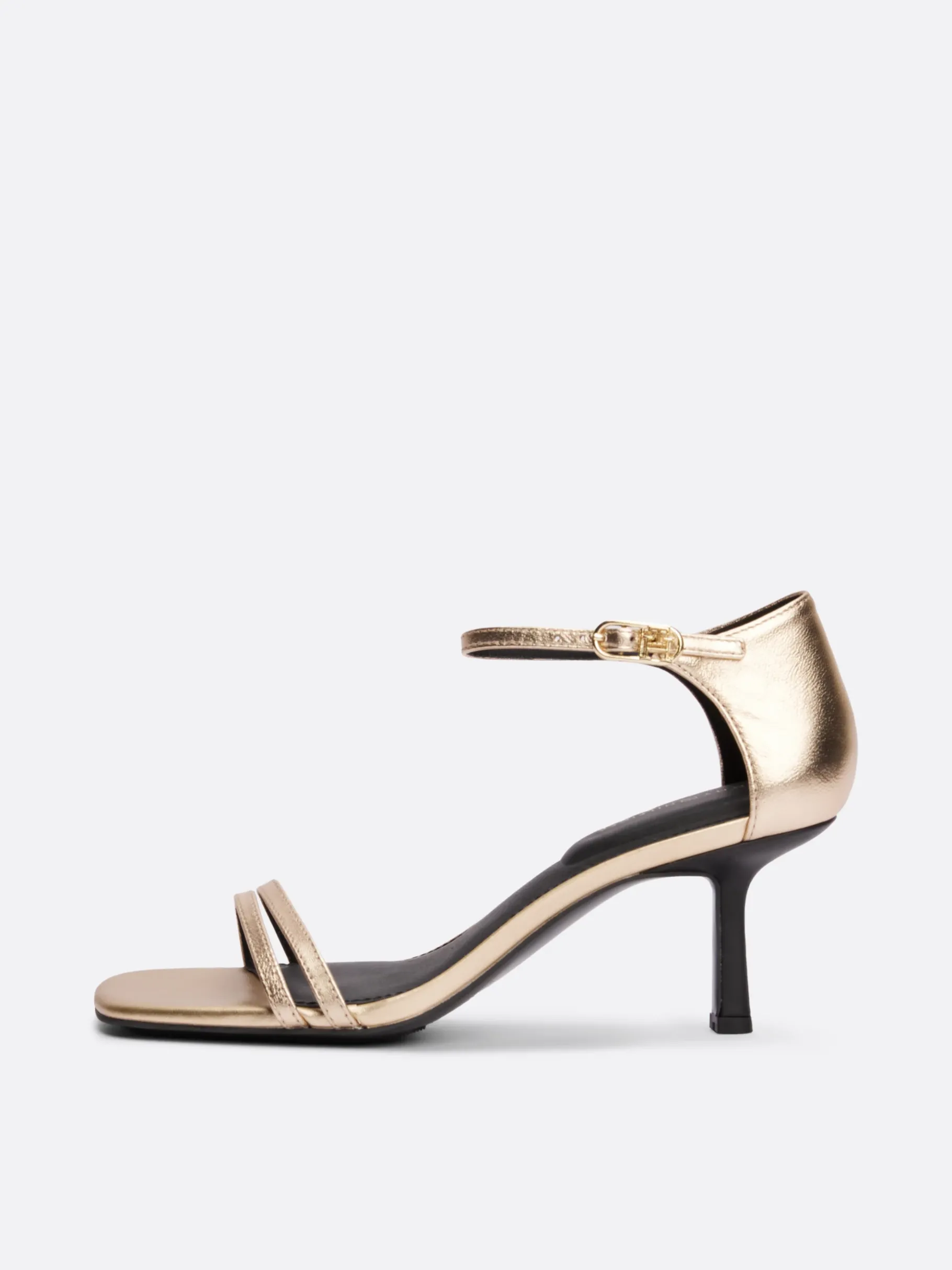 Tommy Hilfiger Leder-Pumps mit Metallic-Finish GOLD Store