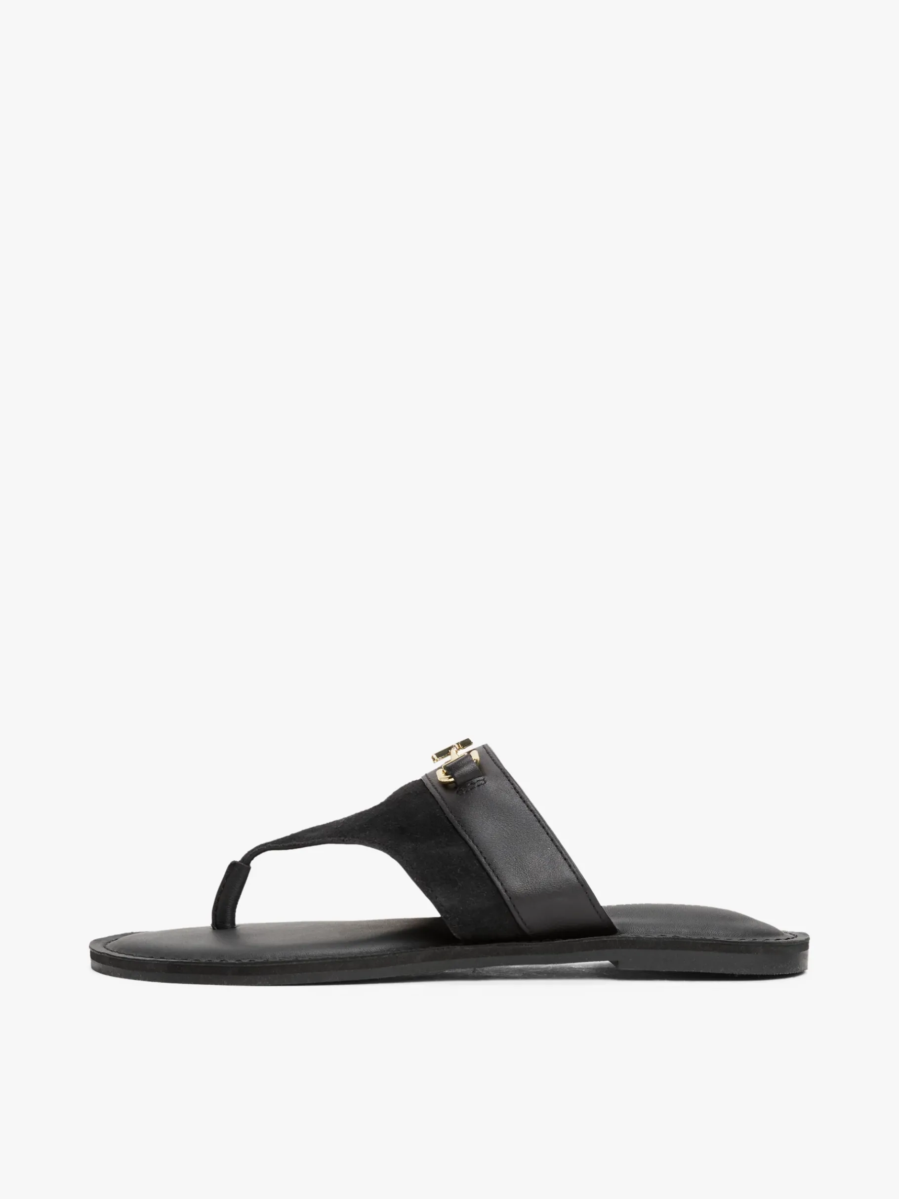 Tommy Hilfiger Ledersandale mit Horsebit BLACK Best Sale