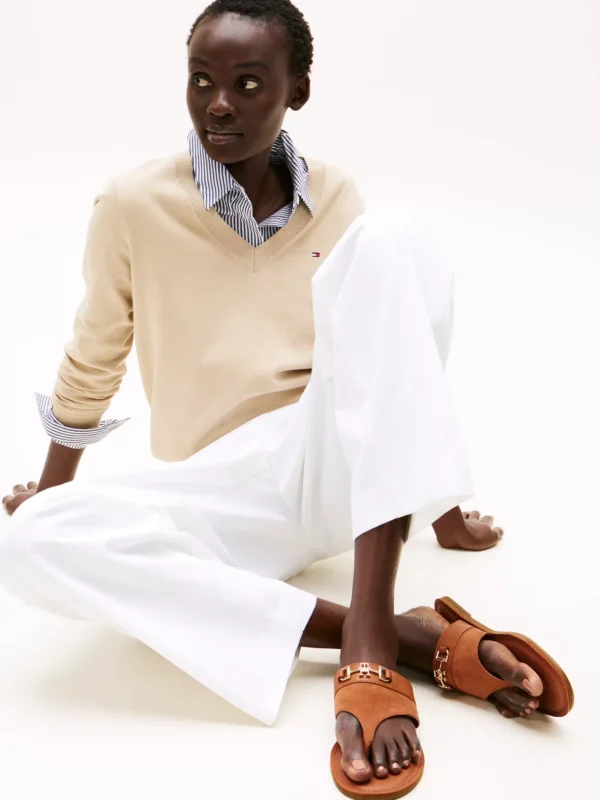 Tommy Hilfiger Ledersandale mit Horsebit CINNAMON BARK Cheap