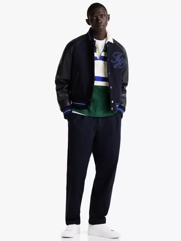 Tommy Hilfiger Ledersneaker mit Branding WHITE Cheap