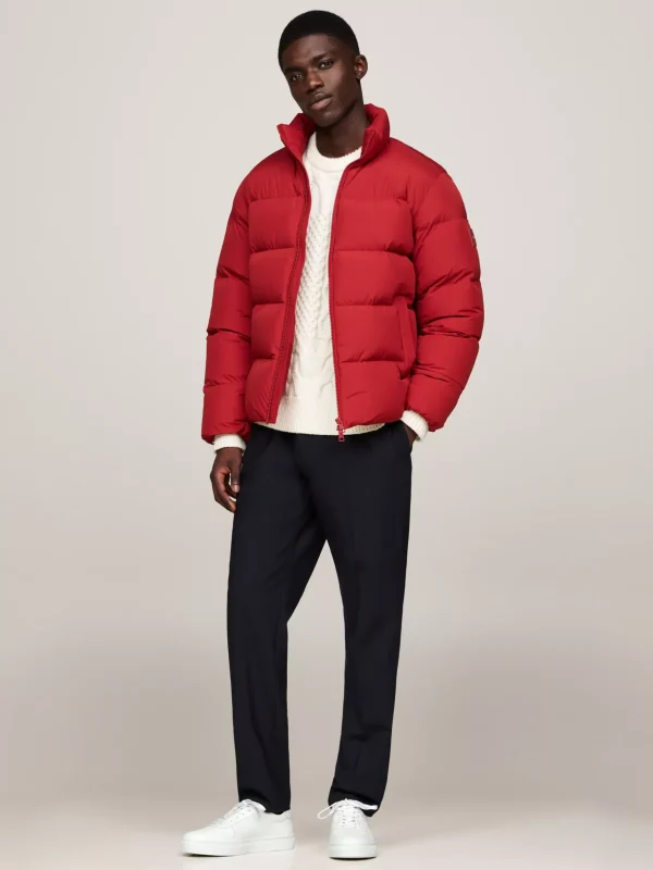 Tommy Hilfiger Leder-Sneaker mit Cupsole und tiefgeprägtem Logo WHITE Flash Sale