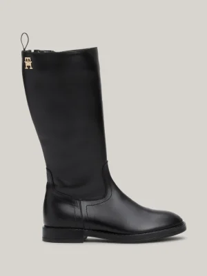 Tommy Hilfiger Lederstiefel BLACK Online