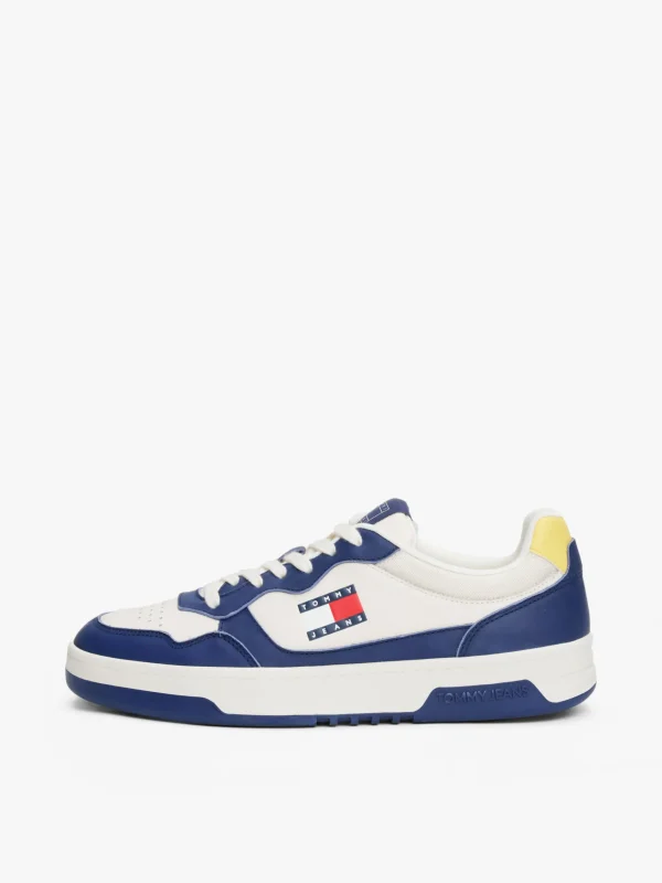 Tommy Hilfiger Leicht rutschhemmender Cupsole-Ledersneaker VELVET BLUE Shop