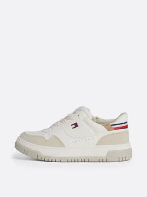 Tommy Hilfiger Leicht rutschhemmender Sneaker im Strukturmix BEIGE/OFF WHITE Fashion