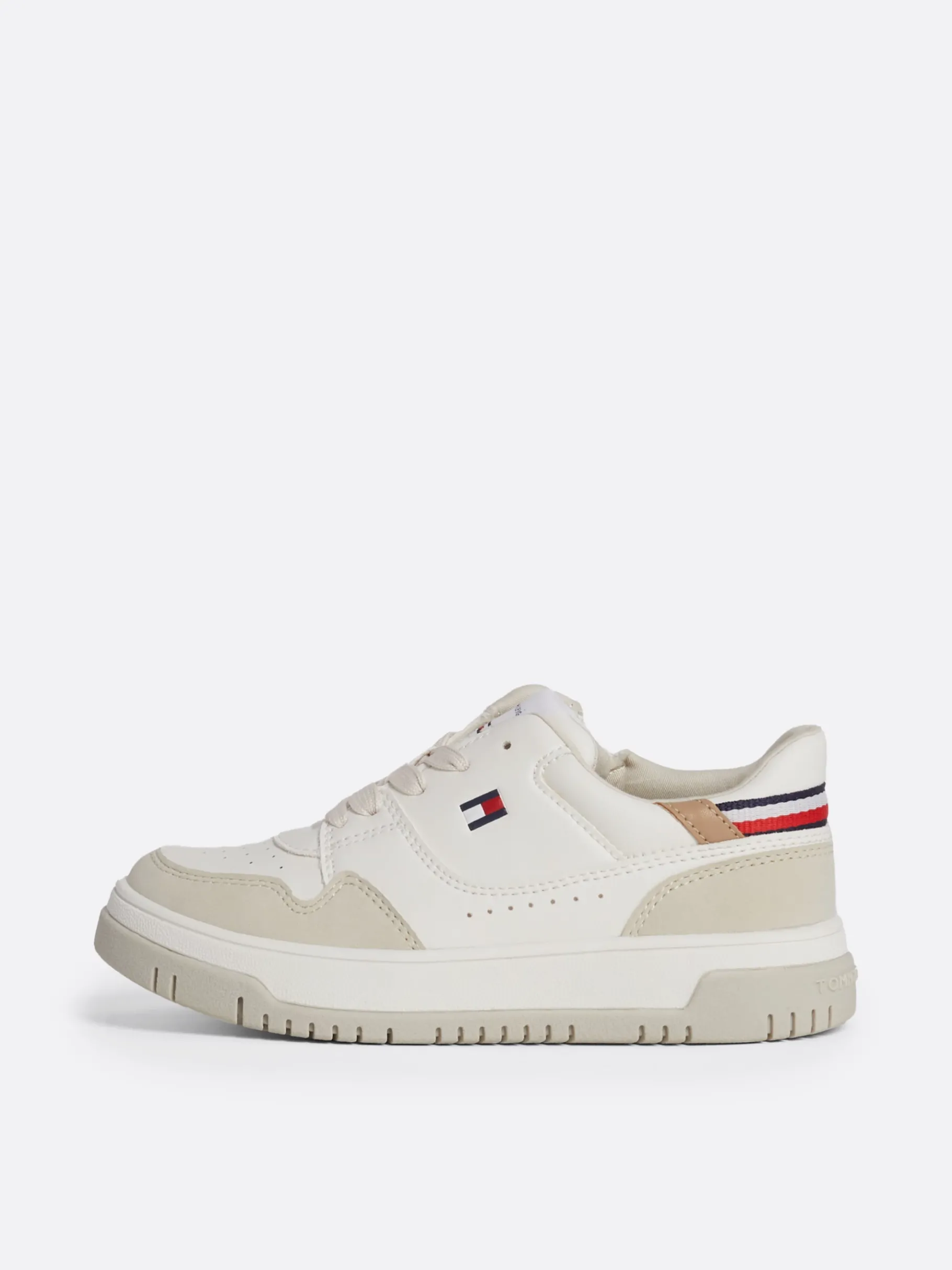 Tommy Hilfiger Leicht rutschhemmender Sneaker im Strukturmix BEIGE/OFF WHITE Fashion