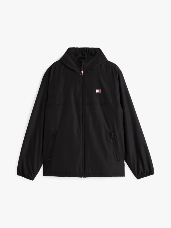 Tommy Hilfiger Leichtgewichtige Chicago Windjacke mit Fleece BLACK Clearance