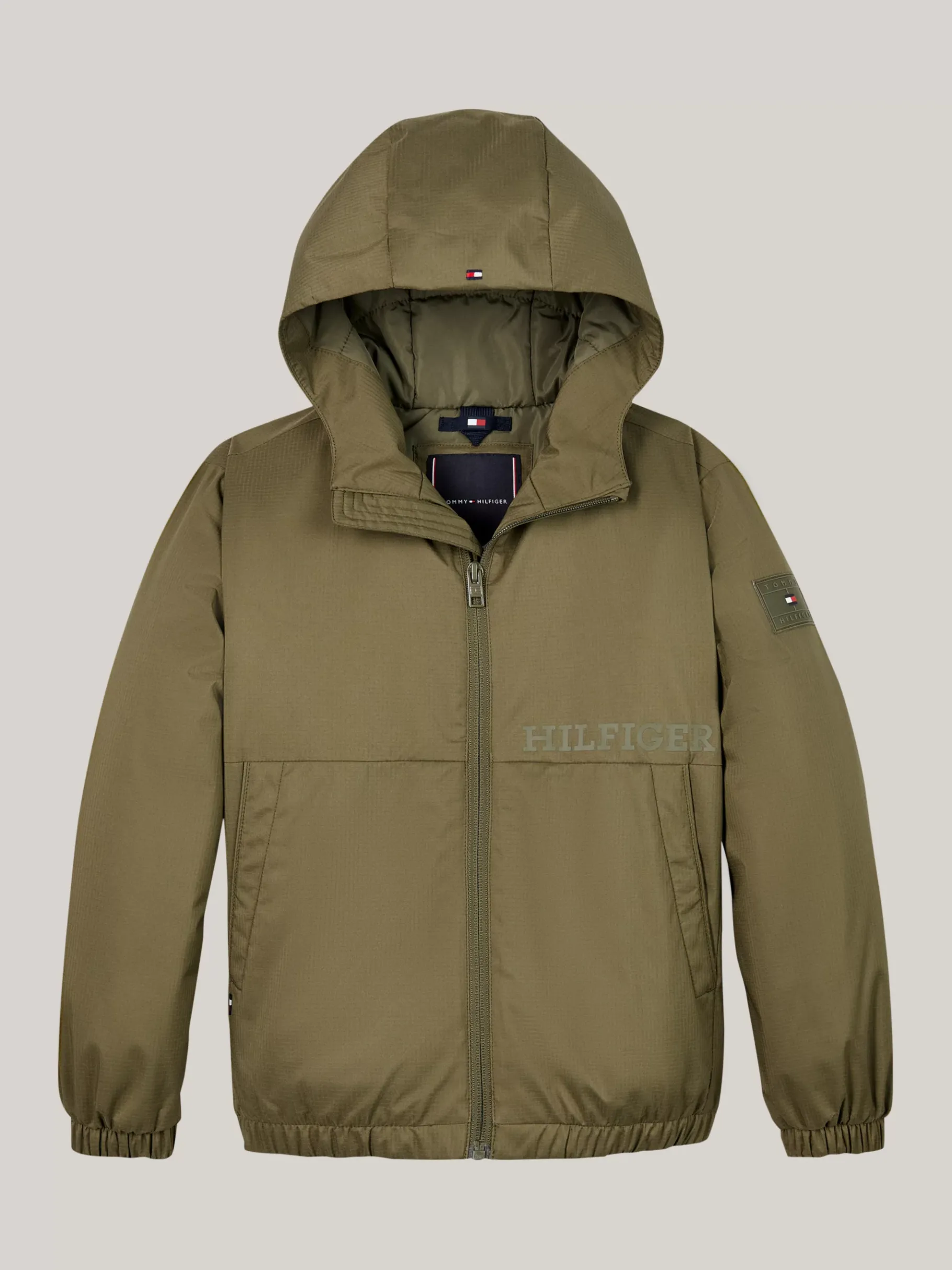 Tommy Hilfiger Leichtgewichtige Relaxed Fit Ripstop-Jacke UTILITY OLIVE Outlet