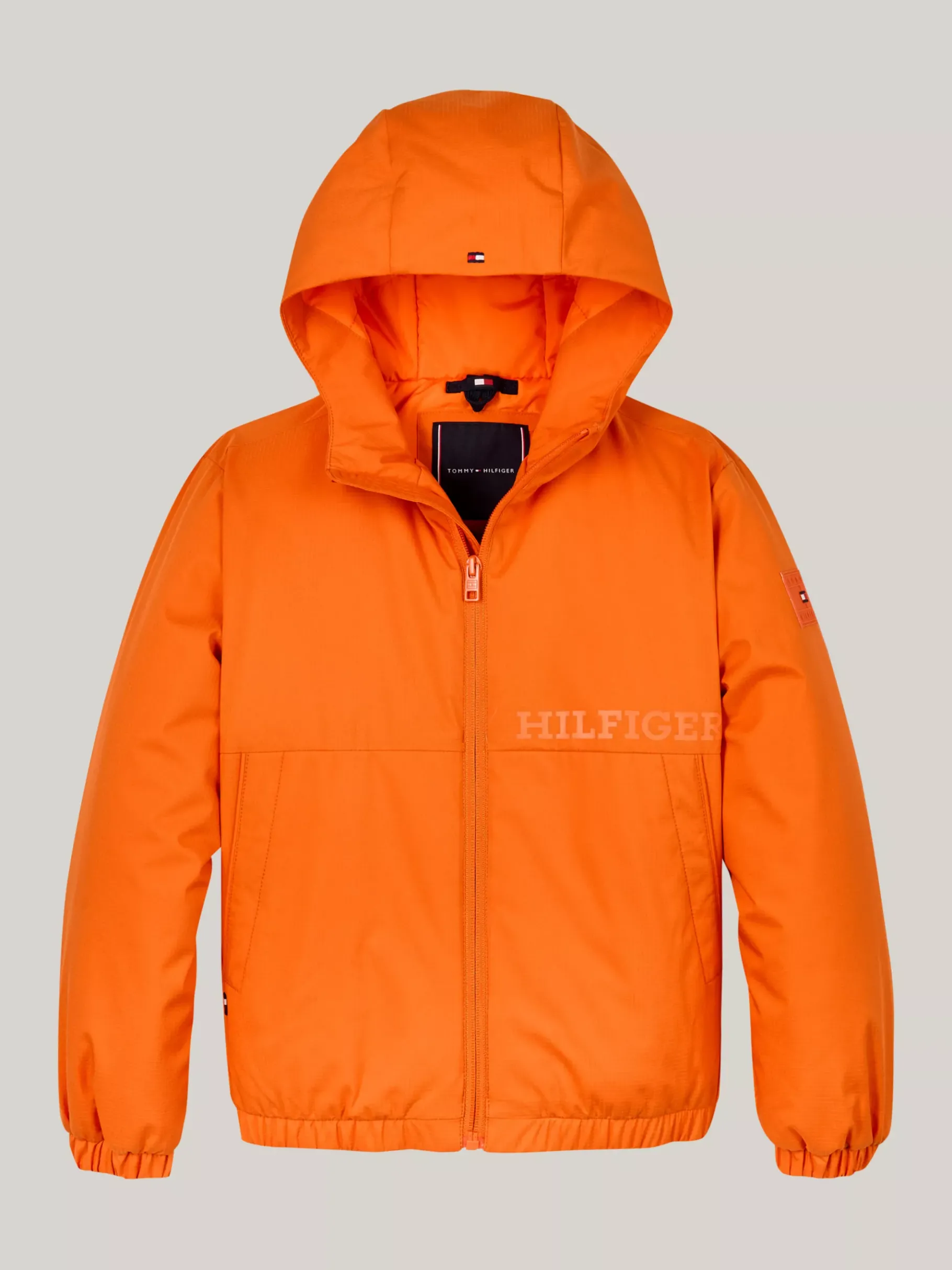 Tommy Hilfiger Leichtgewichtige Relaxed Fit Ripstop-Jacke ORANGE THUNDER Discount