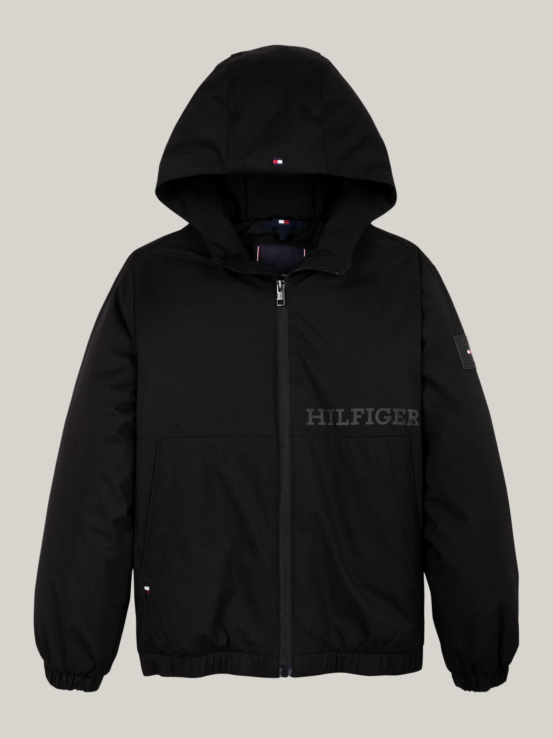 Tommy Hilfiger Leichtgewichtige Relaxed Fit Ripstop-Jacke BLACK Fashion