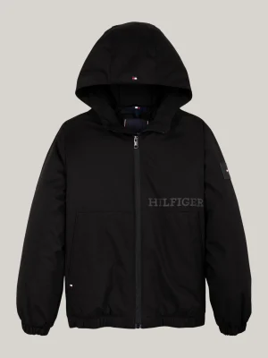 Tommy Hilfiger Leichtgewichtige Relaxed Fit Ripstop-Jacke BLACK Fashion
