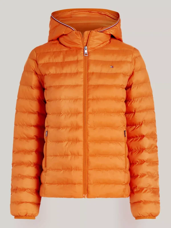 Tommy Hilfiger Leichtgewichtige Steppjacke mit Kapuze AUTUMN ORANGE Online