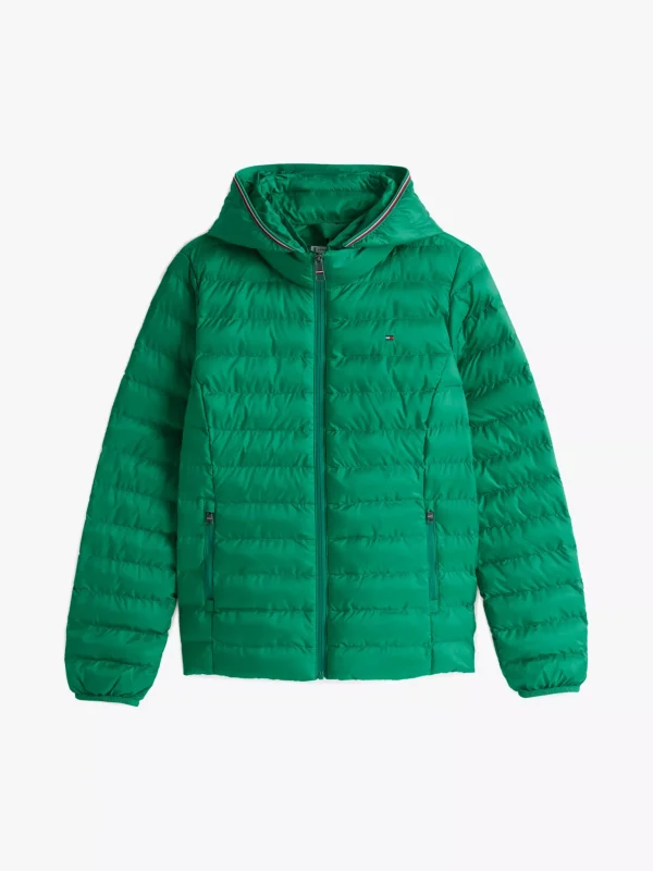 Tommy Hilfiger Leichtgewichtige Steppjacke mit Kapuze OLYMPIC GREEN Store