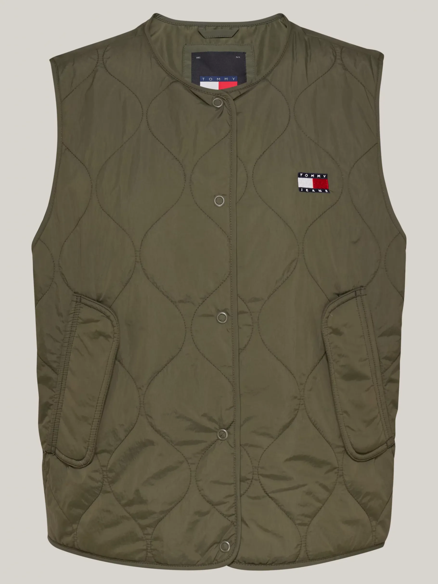 Tommy Hilfiger Leichtgewichtige Weste mit Zwiebelsteppung FATIGUE GREEN Fashion