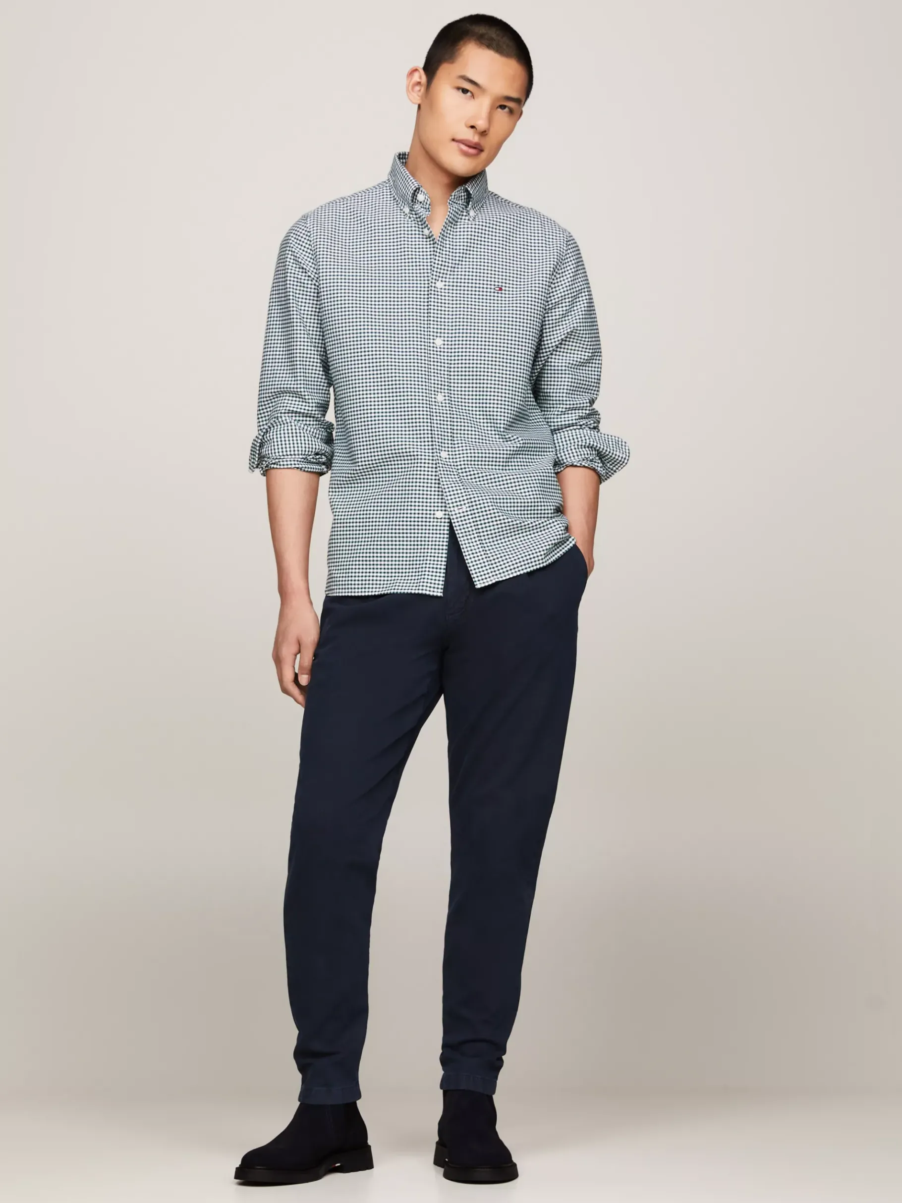 Tommy Hilfiger Leichtgewichtiger Chelsea-Boot aus Wildleder DESERT SKY Outlet