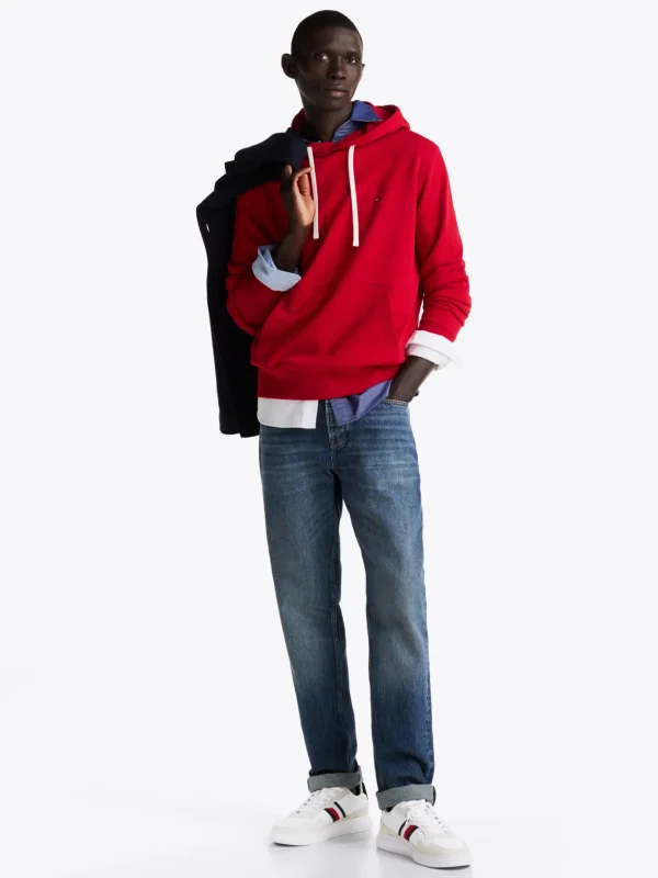 Tommy Hilfiger Leichtgewichtiger Cupsole-Sneaker aus Leder WHITE/DESERT SKY Cheap