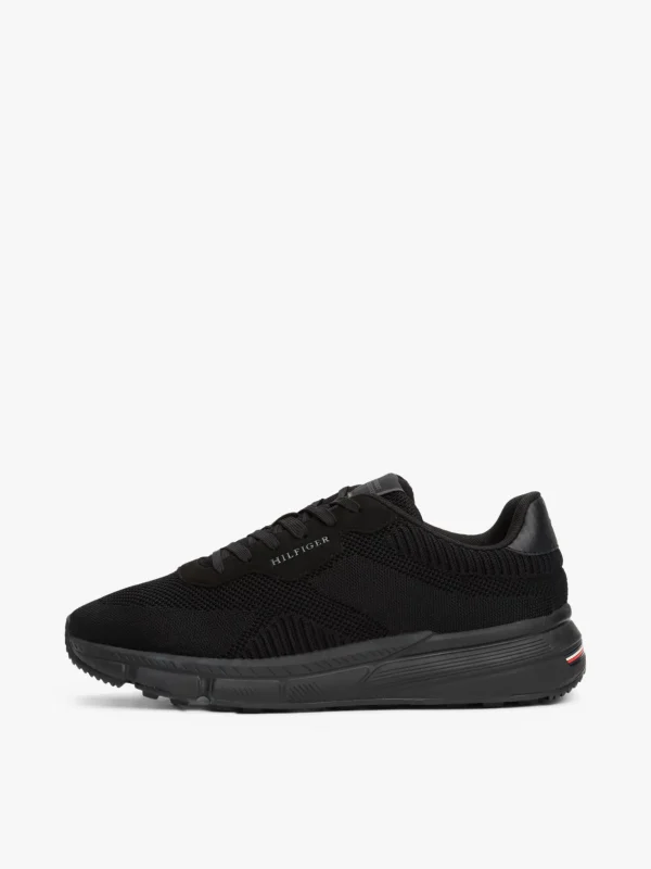 Tommy Hilfiger Leichtgewichtiger Sneaker aus Strick BLACK Best Sale