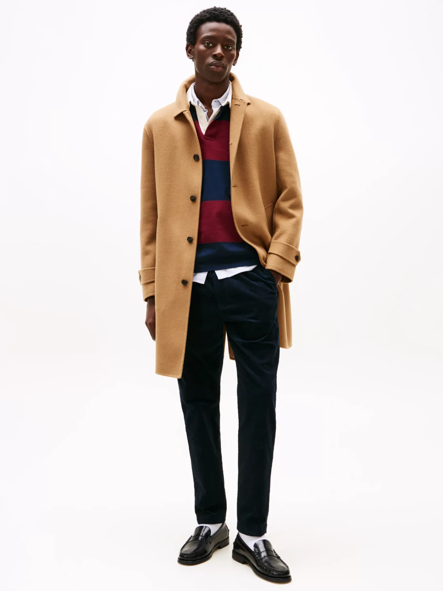 Tommy Hilfiger Loafer aus Lackleder mit tiefgeprägtem Logo BLACK New