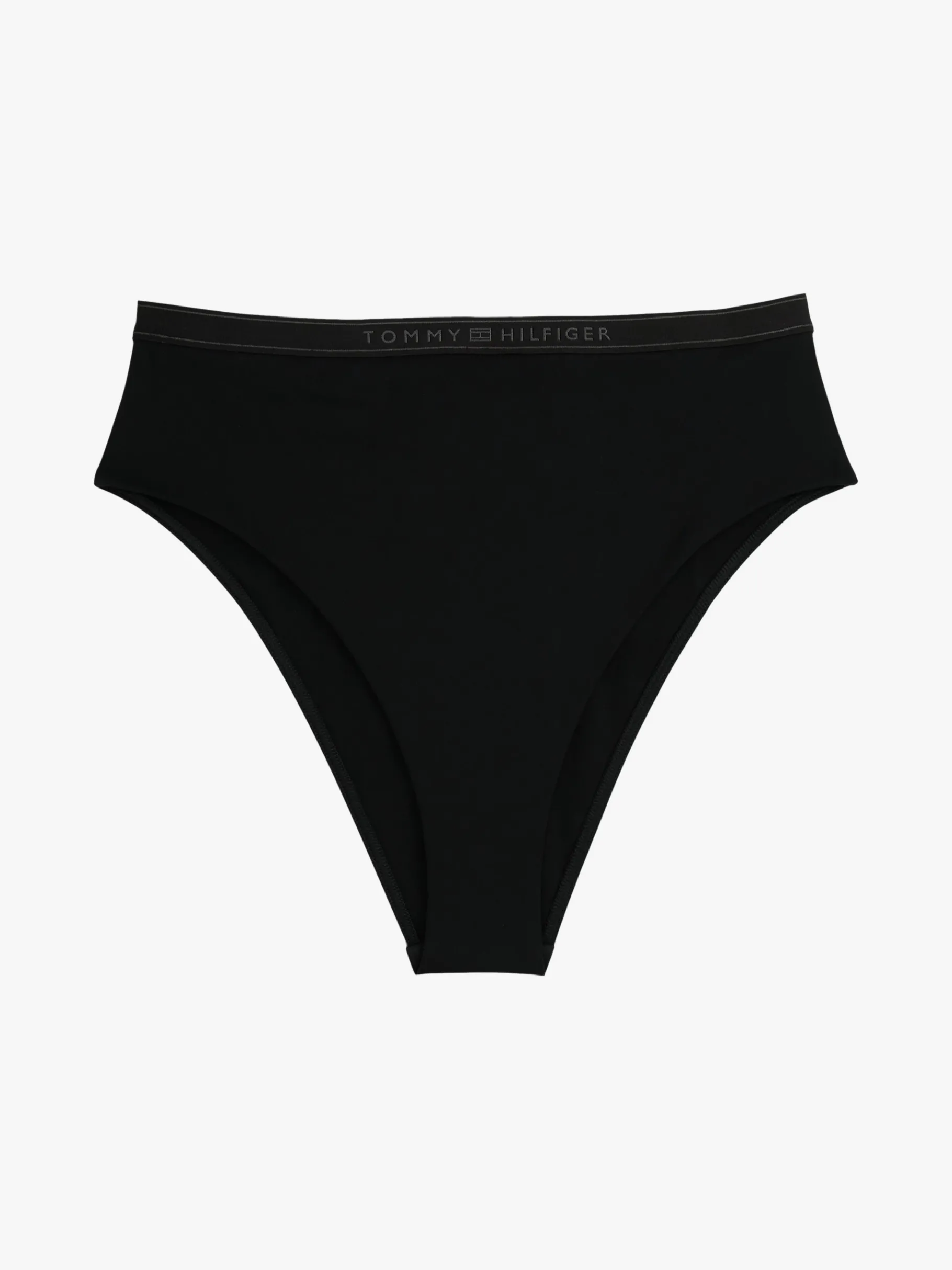 Tommy Hilfiger Logo-Bikinihose mit hohem Bund BLACK Shop