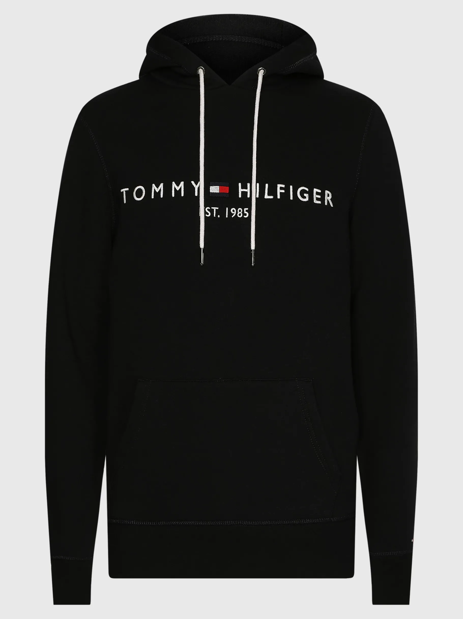 Tommy Hilfiger Logo-Hoodie aus Flex-Fleece JET BLACK Hot