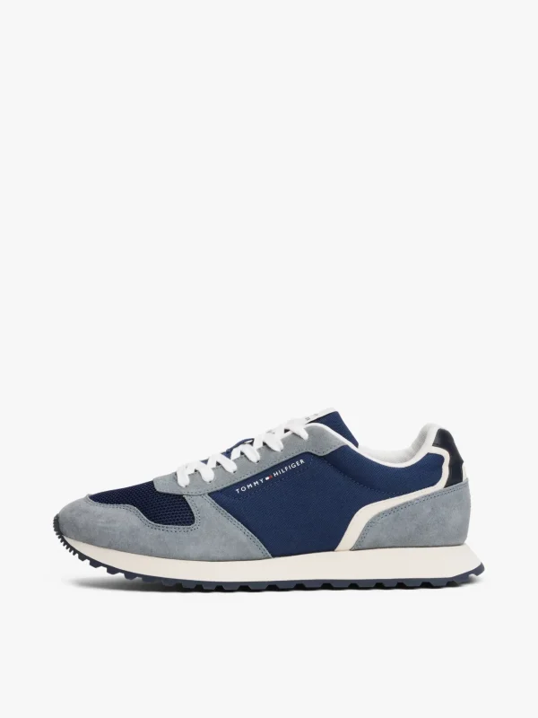 Tommy Hilfiger Logo-Sneaker aus Wildleder SPORT NAVY Outlet