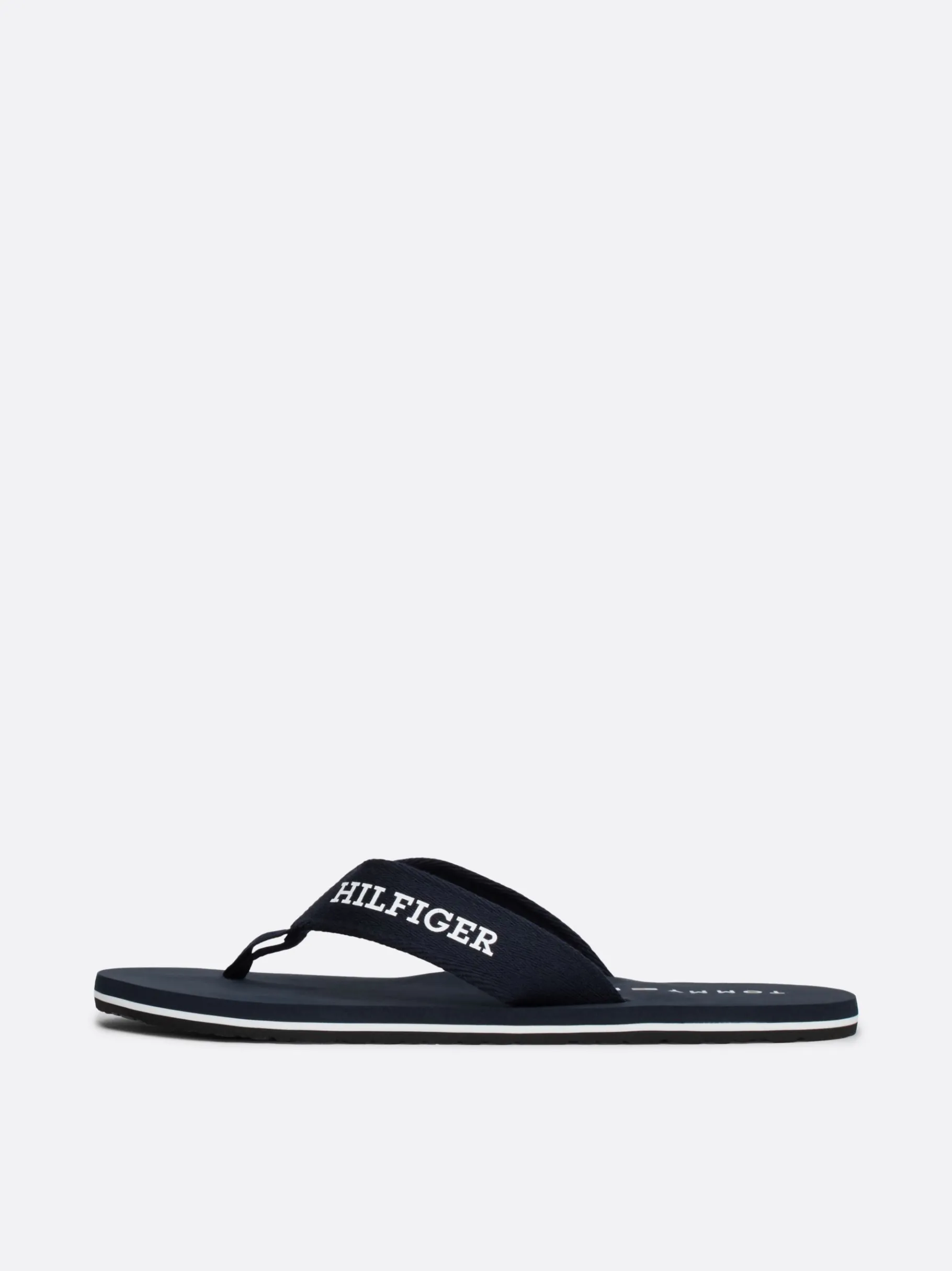 Tommy Hilfiger Logo-Zehentrenner mit Ristriemen aus Gurtband DESERT SKY Best
