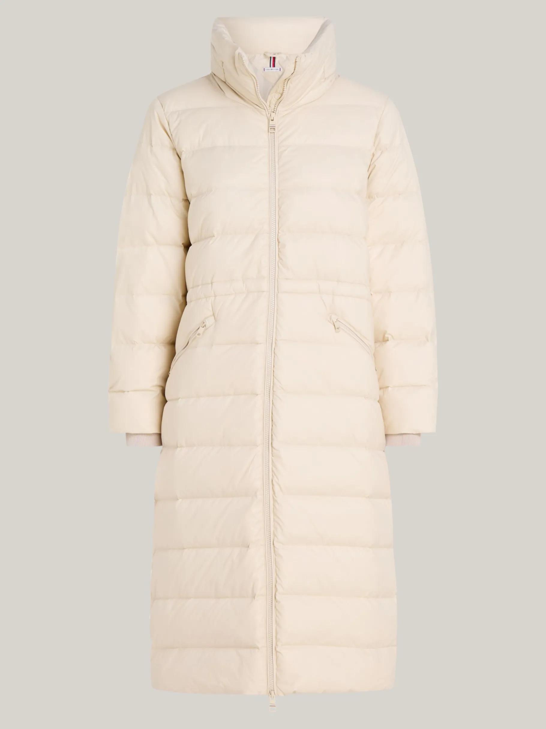 Tommy Hilfiger Longline-Daunenmantel mit verstaubarer Kapuze CLASSIC BEIGE Discount