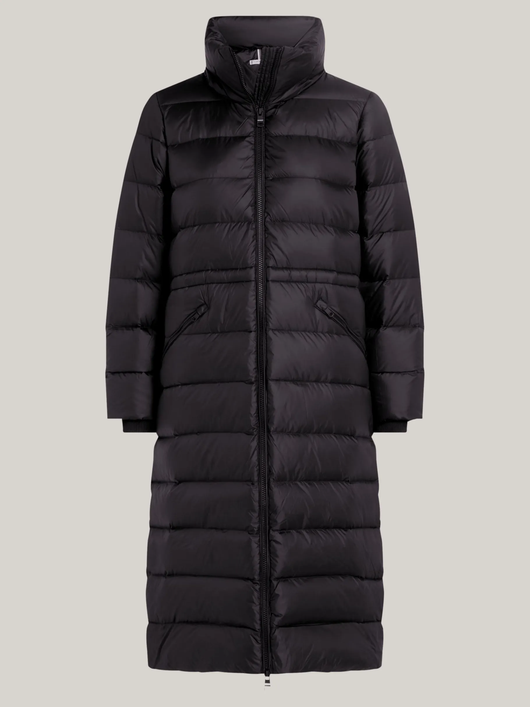 Tommy Hilfiger Longline-Daunenmantel mit verstaubarer Kapuze BLACK Discount