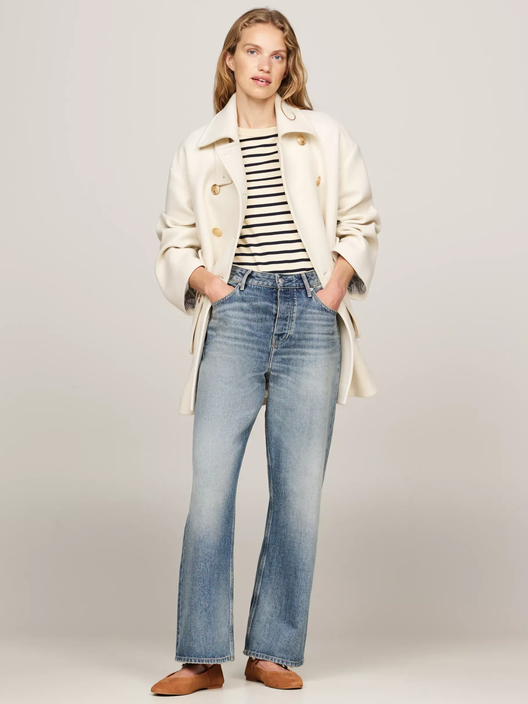 Tommy Hilfiger Mary-Jane-Ballerina aus Wildleder DRIFTWOOD BROWN Store