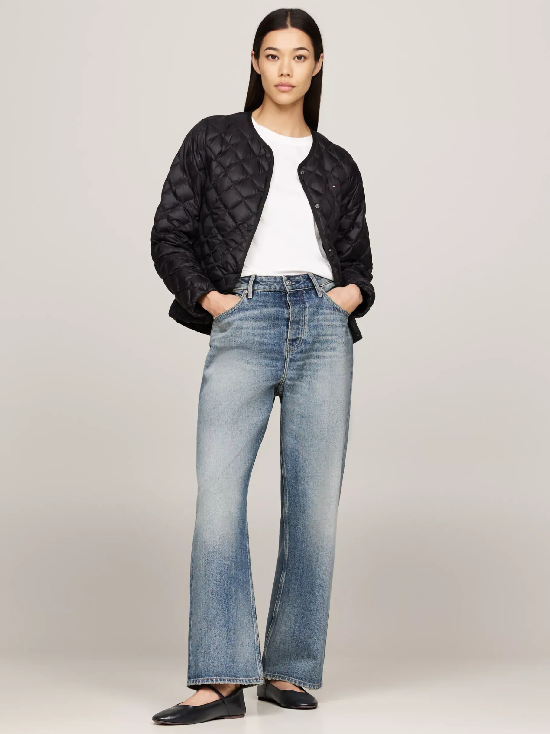 Tommy Hilfiger Mary-Jane-Ballerinas aus Schlangenleder-Imitat BLACK PYTHON Online