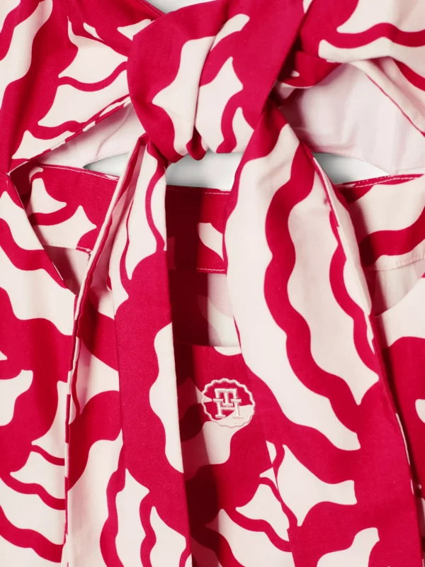 Tommy Hilfiger Maxi-Trägerkleid mit Cut-out und Print EXPLODED VASITY SEAL/ PRIMARY RED Shop