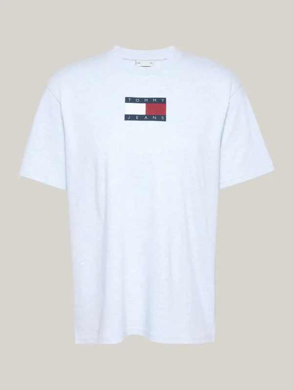 Tommy Hilfiger Meliertes Relaxed Fit Rundhals-T-Shirt VESSEL BLUE MELANGE Best Sale