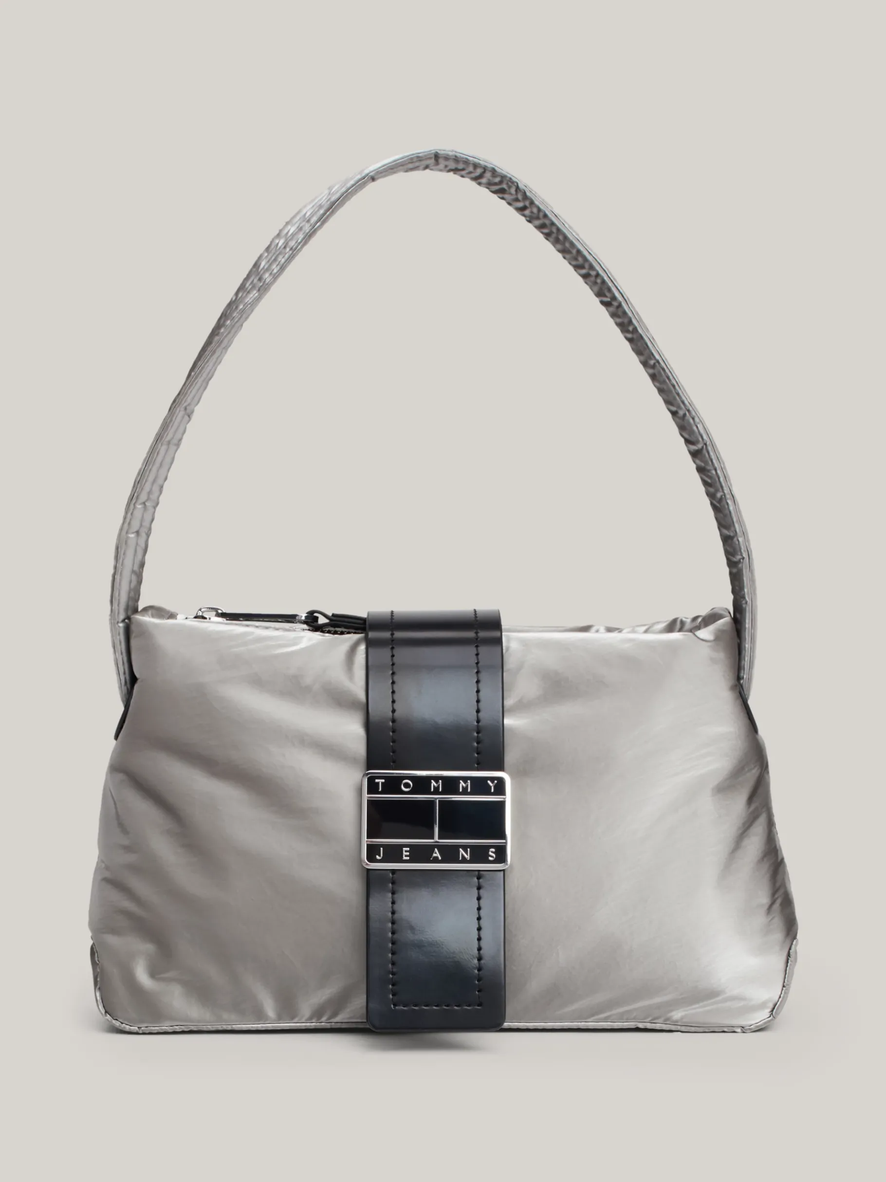 Tommy Hilfiger Metallic-Schultertasche PEWTER Clearance