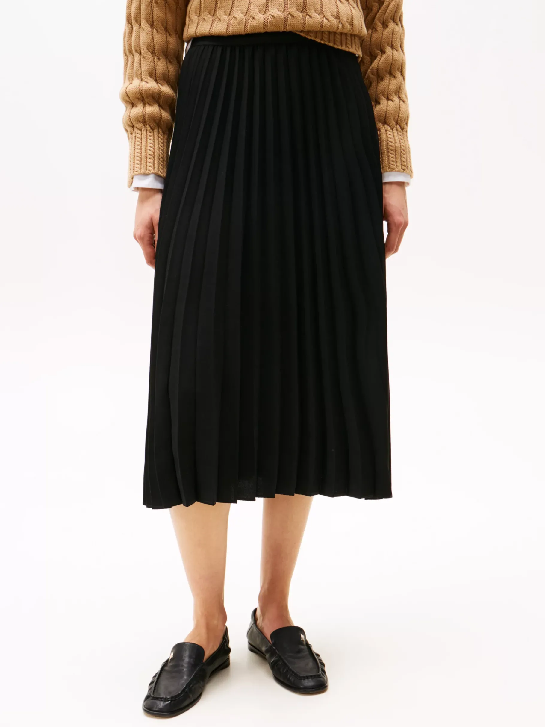 Tommy Hilfiger Midi-Faltenrock BLACK Shop