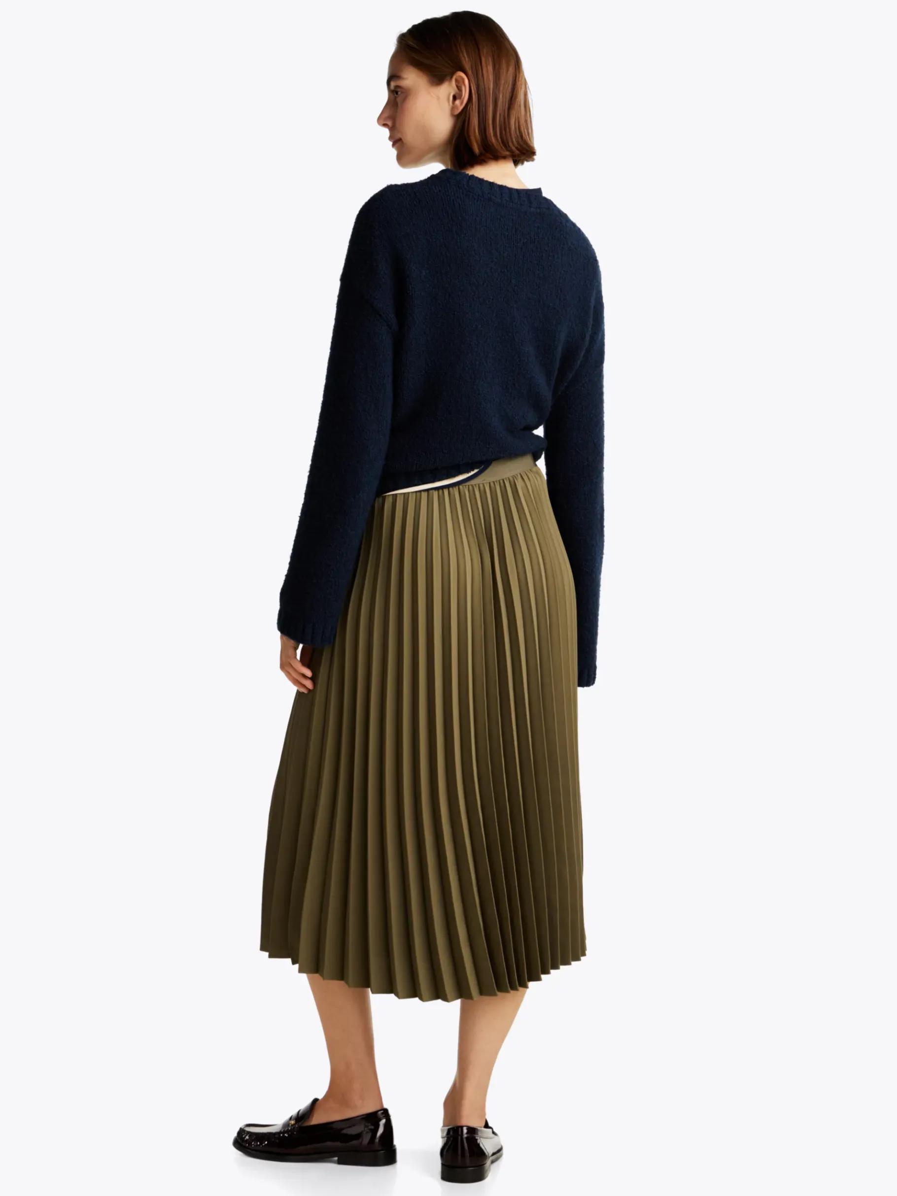 Tommy Hilfiger Midi-Faltenrock UTILITY OLIVE Best